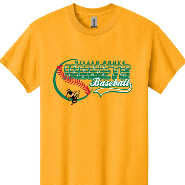 1 Miller Grove Hornets Gold Baseball