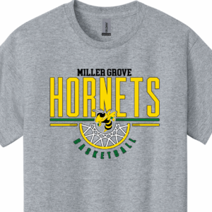 Miller Grove Hornets Basketball Sport Grey