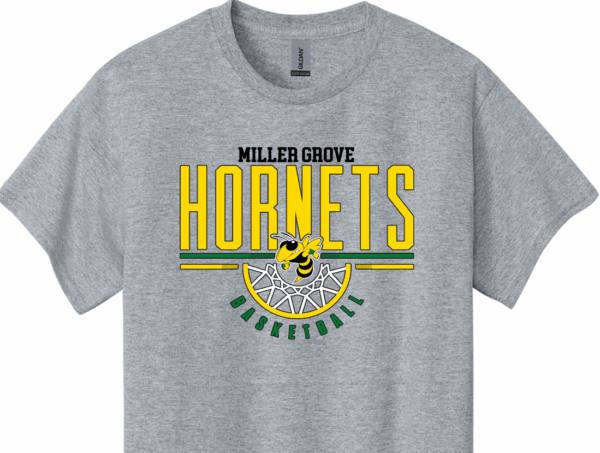 Miller Grove Hornets Basketball Sport Grey